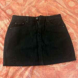 Forever 21 Black Denim Skirt